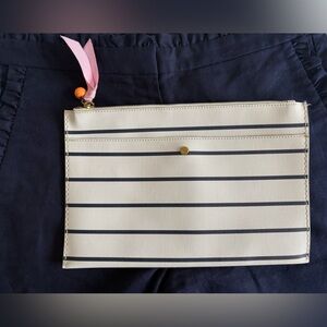 J. Crew Striped Pouch